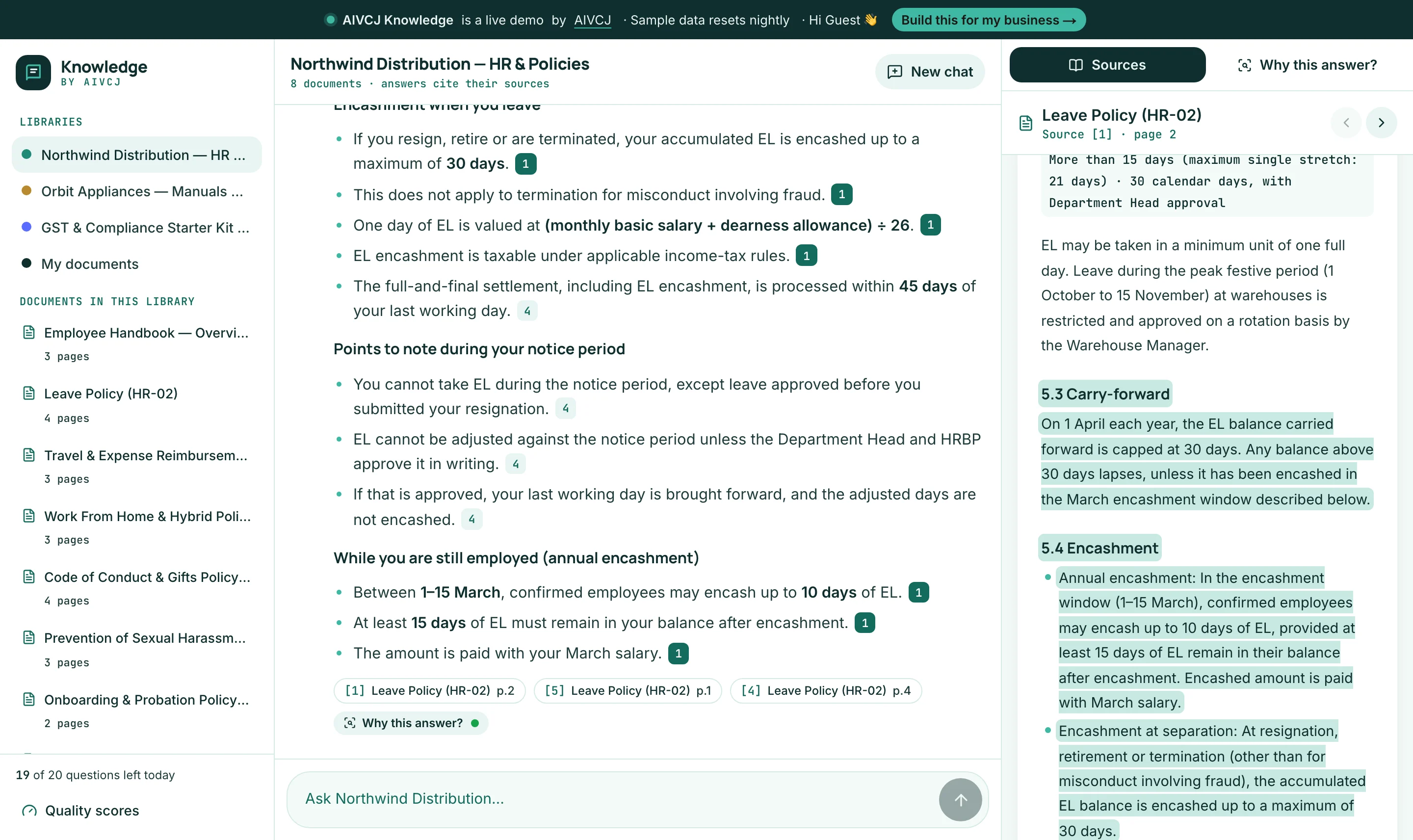 Answers that cite the exact passage